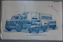 BUVARD  BENEDICTINE TRANSPORT CAMIONS BERLIET TRANSPORT 13.5 PAR 21 CMS - Schnaps & Bier