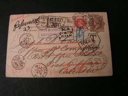 == GB Karte To India ? 1891  Nice Cancels - Cartas & Documentos