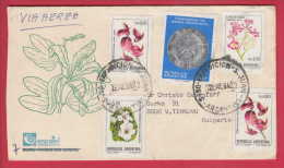 181580 / 1984 - 8.30 P. - TRANSMISION DEL MANDO PRESIDENCIAL , FLOWERS CEIBO Argentina Argentine Argentinie - Lettres & Documents