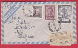 181583 / 1960 - 22.20 P. - MONTAIN FITZ ROY , ESTEBAN ECHEVERRIA - Poet , Admiral Guillermo Brown Argentina Argentine - Briefe U. Dokumente