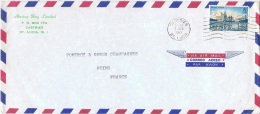 L-GB 83 - SAINTE LUCIE Lettre Par Avion Pour Les Champagnes Pommery à Reims 1965 - St.Lucia (...-1978)