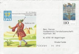 Germany 1998 Japanese Palace Wurzburg Postal Stationary Cover - Covers - Used