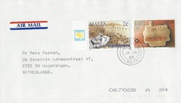 Malta 1998 Valletta Prehistory Art Military Fortifications Cover - Prehistory