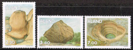 Aland Inseln 1995 ,  Mi.  92 - 94  " Gesteinsformationen " , Postfrisch / MNH / Neuf - Aland