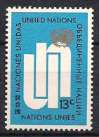 United Nations New York 1969 Initials "UN". Mi 212 MH(*) - Neufs
