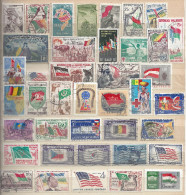 LOT TIMBRES DRAPEAUX - Très Bon état - Stamps