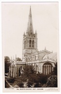 RB 1055 -  Early Real Photo Postcard - All Saints Church - Oakham Rutland - Rutland