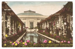 RB 1055 -  J. Salmon Postcard - Lily Pond & Winter Gardens - Weston-super-Mare - Weston-Super-Mare