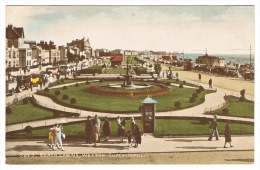 RB 1055 -  J. Salmon Postcard - Beach Lawns & Telephone Box - Weston-super-Mare - Somerset - Weston-Super-Mare