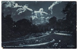 The Arboretum, Nottingham - Moonlight - D F & Co Postmark 1904 - Nottingham