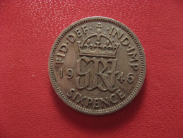 Grande-Bretagne - UK - 6 Pence 1946 George VI 2127 - H. 6 Pence