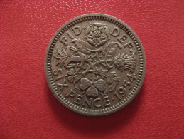 Grande-Bretagne - UK - 6 Pence 1954 Elizabeth II 2116 - H. 6 Pence