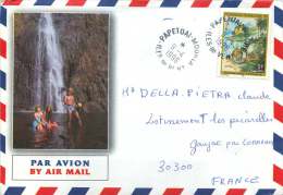 1996  Lettre Avion Pour La France Yv  506 (Année Du Rat) - Brieven En Documenten