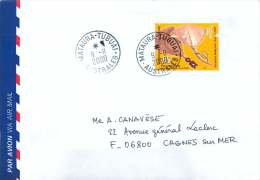 2000 Lettre Avion Pour La France  Yv 634 (Éventails,  Artisanat) - Covers & Documents