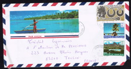 1990  Lettre Avion Pour La France   Yv 133, 259, 290 - Briefe U. Dokumente