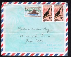 1969  Lettre Avion Pour La France   Yv  350 (Tourou, Oiseau), X2, 352 (Malle-poste) - Briefe U. Dokumente