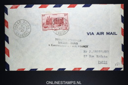 Senegal: Premier Courier Dakar - Paris Par Constellation Air France 8-10-1947 - Cartas & Documentos