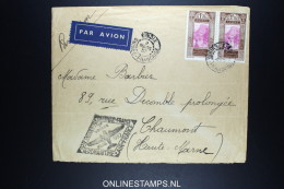 Guinee Mars 1937 - 1er Voyage CONAKRY -Chaumont Par Aéromaritime Et Air-France - Covers & Documents