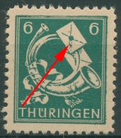 SBZ Thüringen Freimarke Mit Plattenfehler 95 AY By XI Postfrisch - Mint