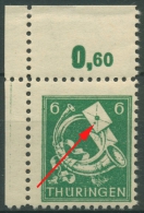SBZ Thüringen Freimarke Mit Plattenfehler 95 AX Ax I Postfrisch - Mint