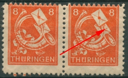 SBZ Thüringen Freimarke Mit Plattenfehler 96 AY Y VII Postfrisch - Mint