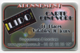 FRANCE CARTE CINEMA LE LIDO LIMOGES - Entradas De Cine