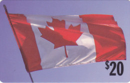CANADA  Prepaid Card - National Flag 20$ - Canada