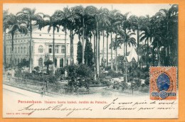 Recife Pernambuco Brazil 1905 Postcard Mailed To Canada - Recife