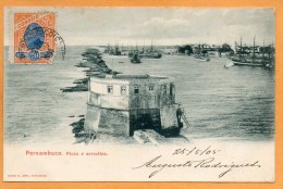 Recife Pernambuco Brazil 1905 Postcard Mailed To Canada - Recife