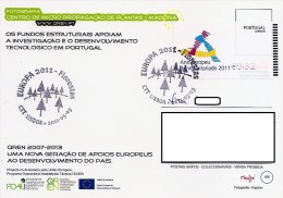 LSJP Portugal CPostal Ano Europeu - ATM Label E-POST Carimbo Europa Floresta 2011 - Tarjetas – Máximo