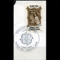 ANDORRA FR. 1985 - Scott# 338 Europa 3f Used - Gebruikt