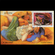 GUYANA 1990 - MI# B96 S/S Picasso Painting CTO - Guyana (1966-...)
