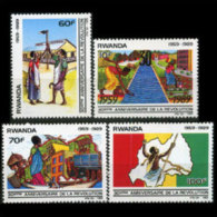 RWANDA 1990 - Scott# 1338-41 Revolution Set Of 4 MNH - Ongebruikt