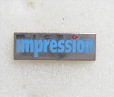 Pin´s  Micro Impression - Computers