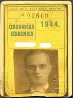 CROATIA - KROATIEN - NDH - SEASON  ZAGREB  ELECTRIC  TRAM - ZET - 1944 - RARE - Europa