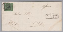 Heimat DE BW Munzingen 1858-12-19 Brief Mit Mi#6 O#97 - Briefe U. Dokumente