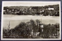 Alte Karte "STARNBERG - Blick Von Schloß Berg" 1942 - Starnberg