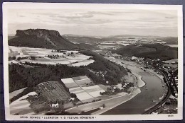 Alte Karte "Sächsische Schweiz LILIENSTEIN, Von Der Festung Königstein" 1943 - Koenigstein (Saechs. Schw.)