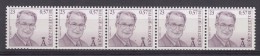 R102a **, Strook Van 5 Met Nummer Van 4 Cijfers, Cote = 60 € (X08096) - Rouleaux