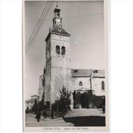 CDRLTP5395-LFTD2938.Tarjeta Postal DE CIUDAD REAL.Arboles,calles,,jardines E IGLESIA DE SAN PEDRO En CIUDAD REAL - Ciudad Real