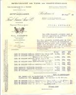 VINS DE ST EMILION - BORDEAUX - Maison LACAZE & LAURENS / Négociants - Datée 1930 - Invoices