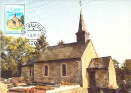 LUXEMBOURG  CARTE MAXIMUM  NUM-YVERT  1182 CHAPELLES - Cartoline Maximum