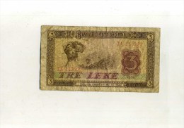 - ALBANIE . BILLET 3 L. 1976 . - Albanie