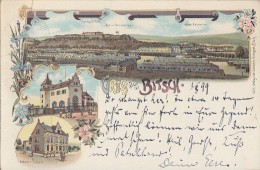 Litho Gruss Aus Bitsch Gelaufen 1.8.99 - Lothringen