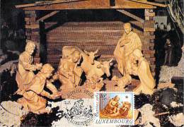 LUXEMBOURG  CARTE  MAXIMUM  NUM-YVERT  1064 NATIVITE CRECHE SE STEINSEL - Maximumkaarten