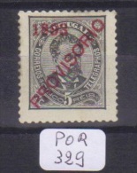 POR Afinsa  89 D. Luis I Surchargé PROVISORIO Papier Porcelana 11 1/2 X - Unused Stamps