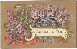 DAMPIERRE AU TEMPLE (51) Carte Fantaisie Amitiés - Autres & Non Classés