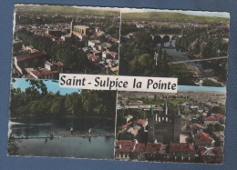 81 TARN - CP MULTIVUES EN AVION AU DESSUS DE SAINT SULPICE LA POINTE - EDITION LAPIE - Saint Sulpice
