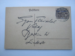 1921, Ganzsache , Klarer Stempel Auf Karte - Covers & Documents