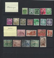 Allemagne Et Sarre,21 Timbres - Otros & Sin Clasificación